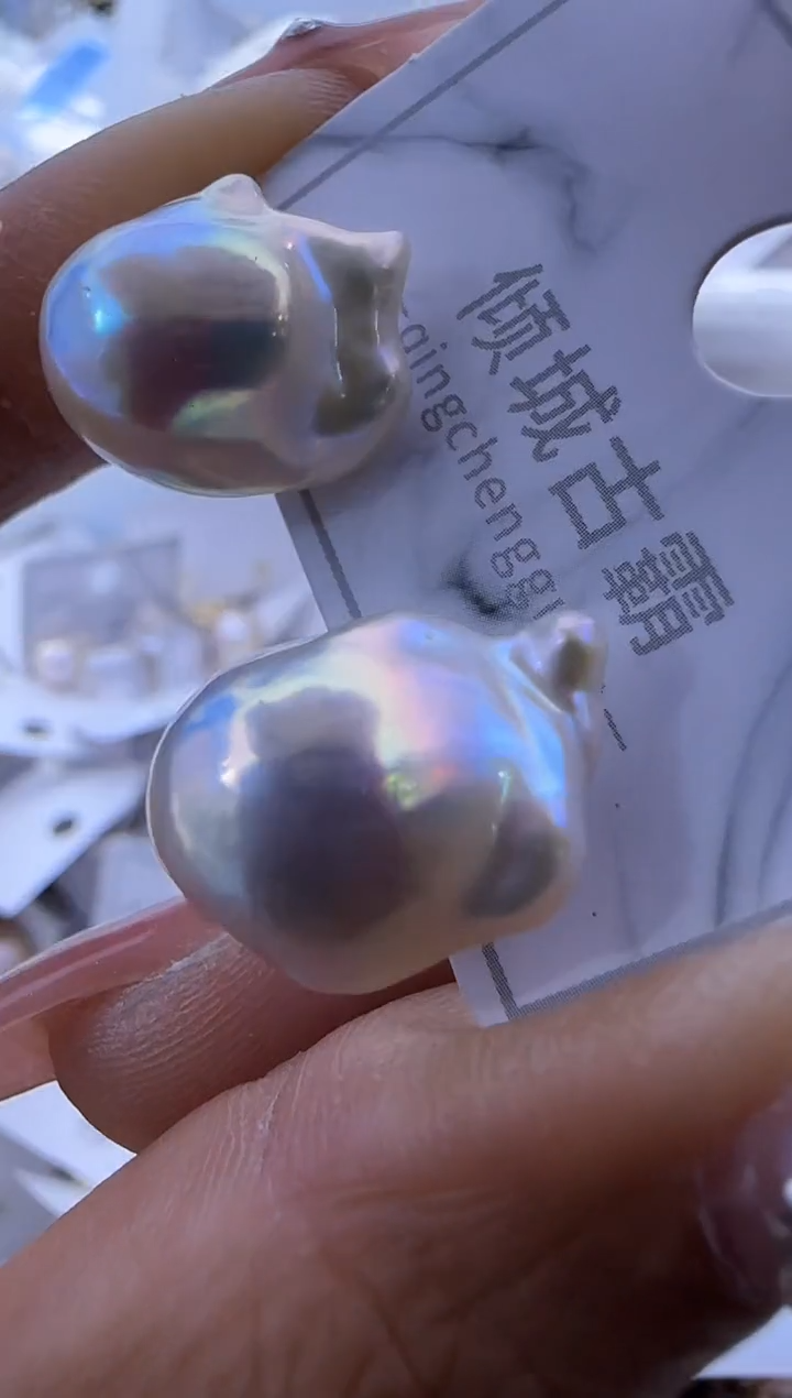 【闪购商品】淡水珍珠耳饰银S925镶嵌861