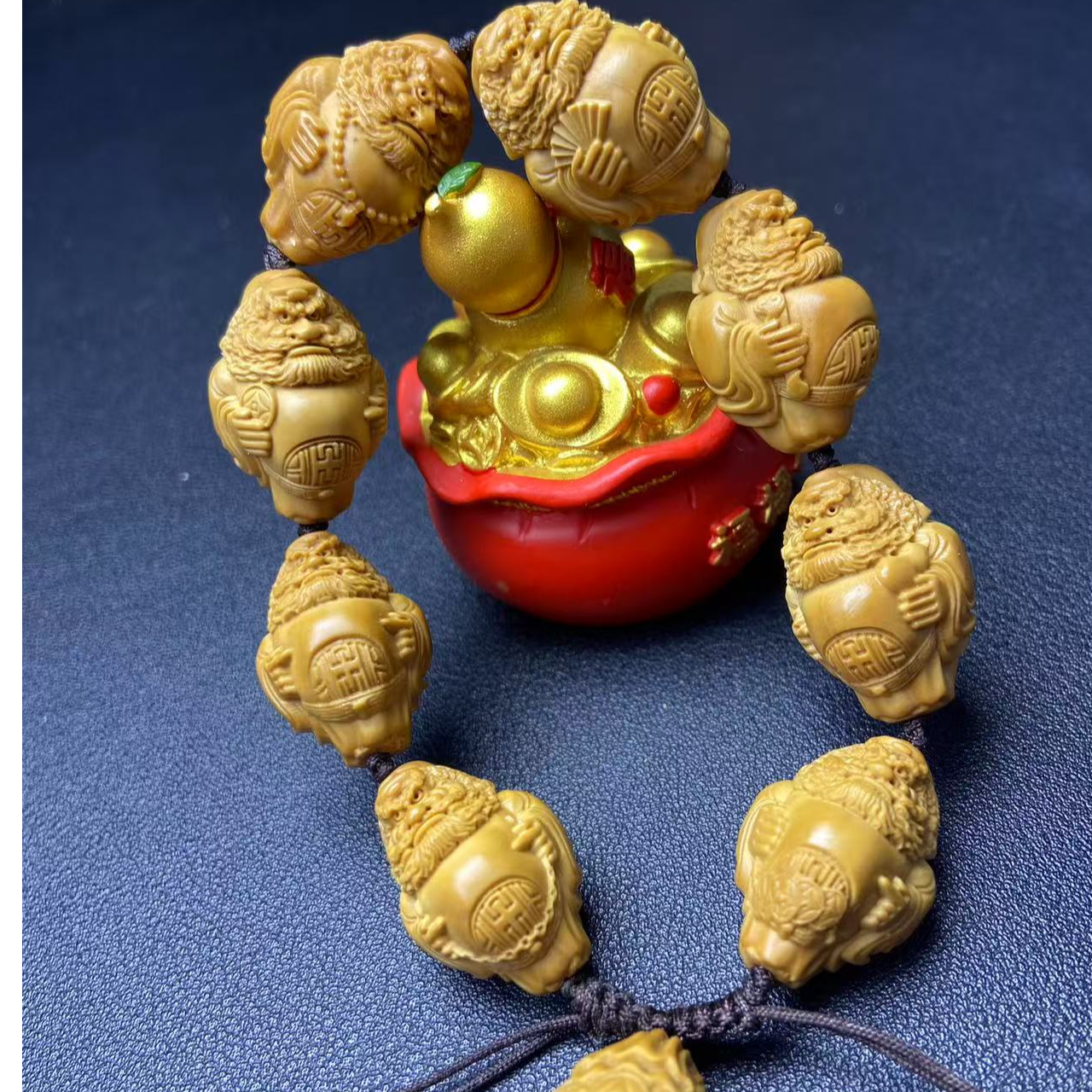 橄榄核整身钟馗手串