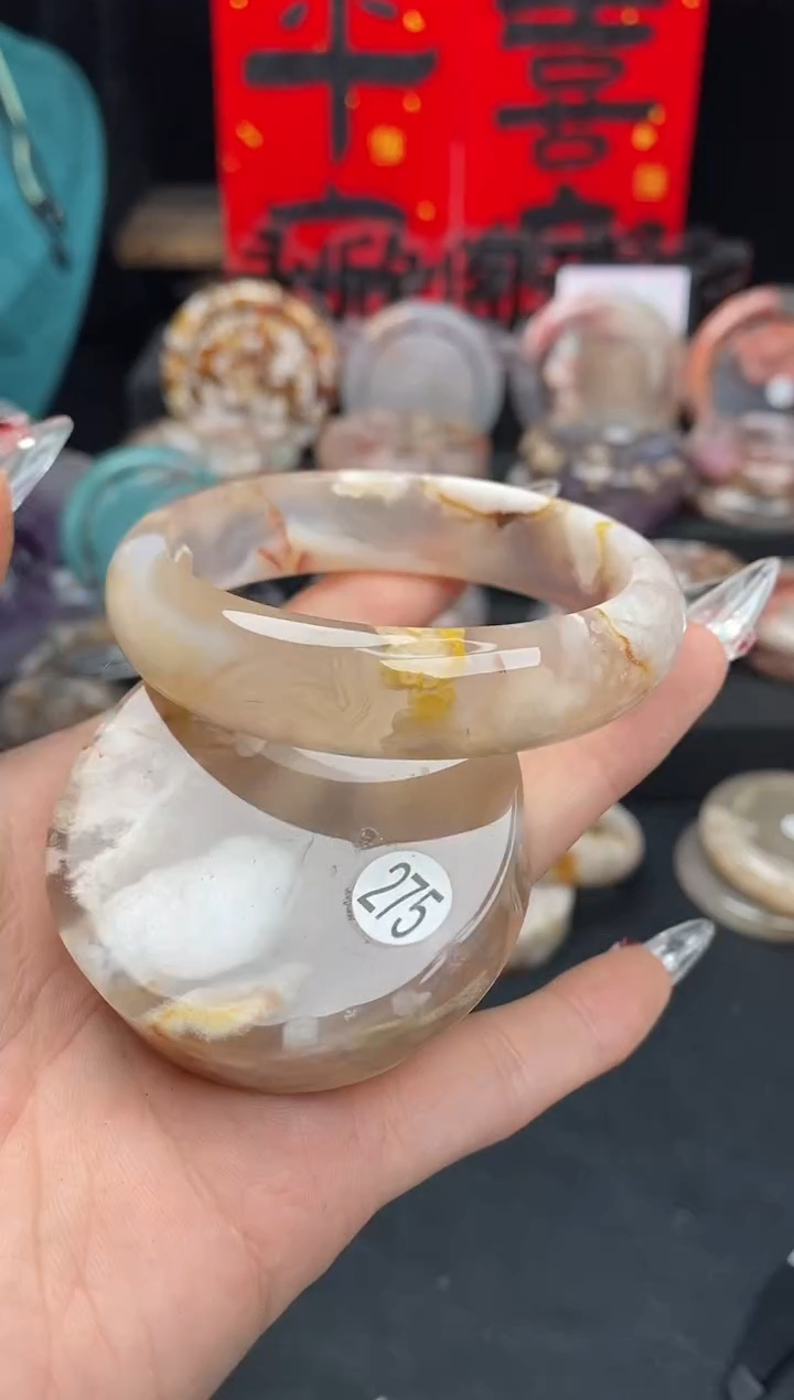 【闪购商品】石英质玉手镯（圆镯）未镶嵌55.8