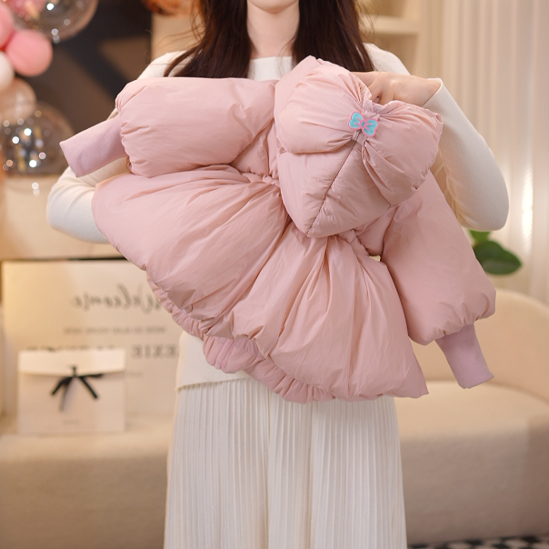 【美】冬季新款女童小众设计收腰云朵泡芙加厚加棉棉服