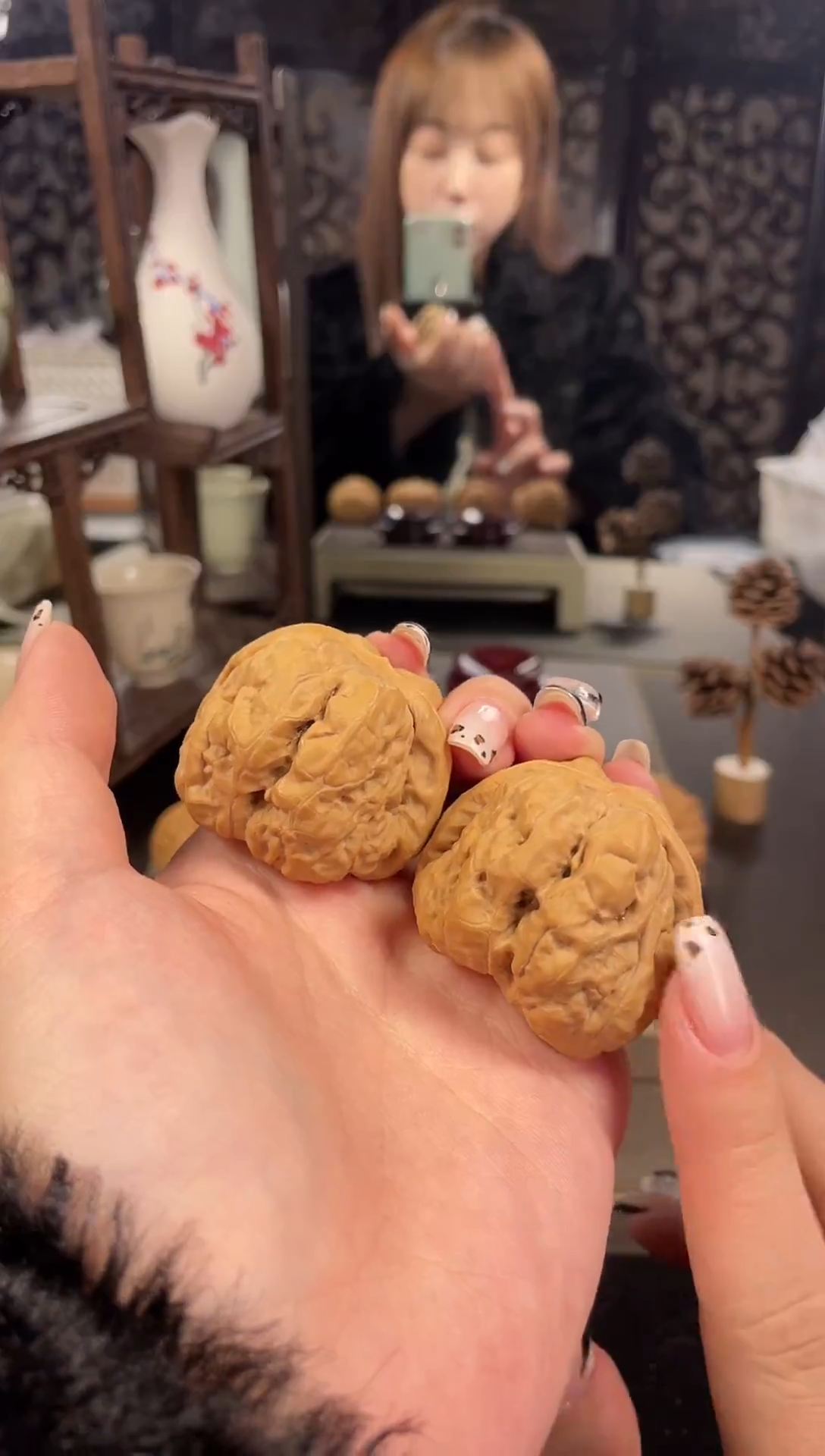 【闪购商品】文玩核桃把件蛤蟆头43尺-28