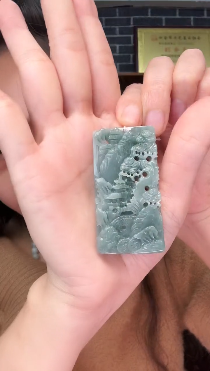 颈饰未镶嵌翡翠牌子