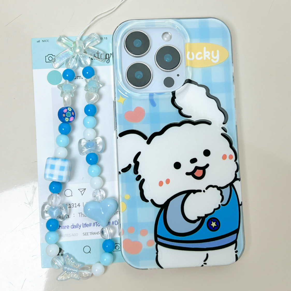 IMD手机壳贴贴情侣线条小狗适用苹果16iPhone15华为小米oppovivo