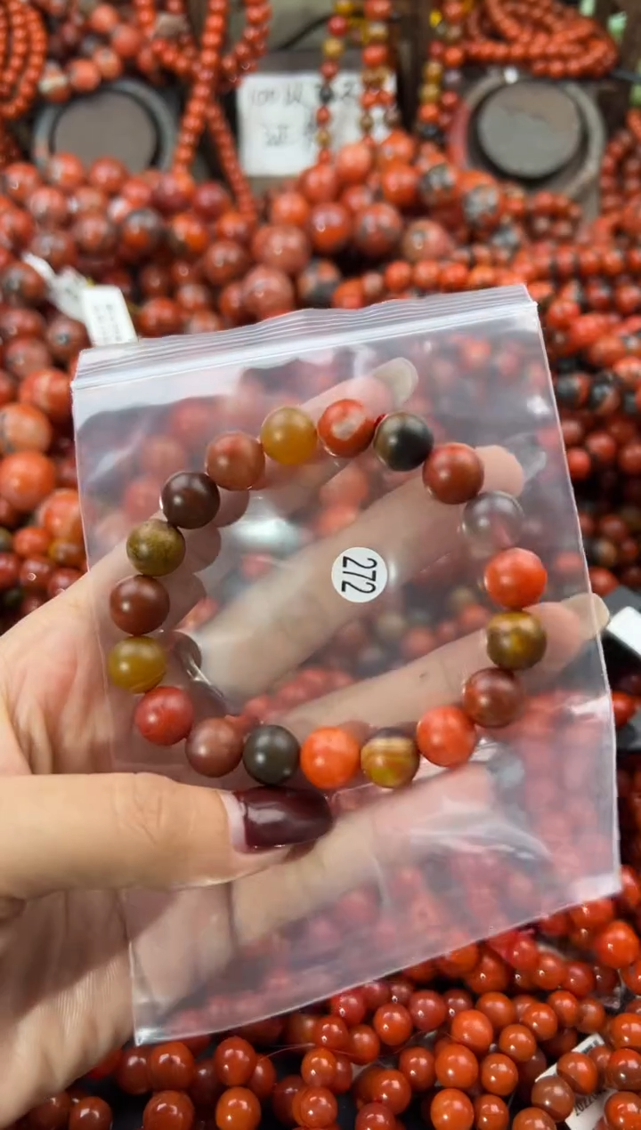 未镶嵌手串南红玛瑙10+