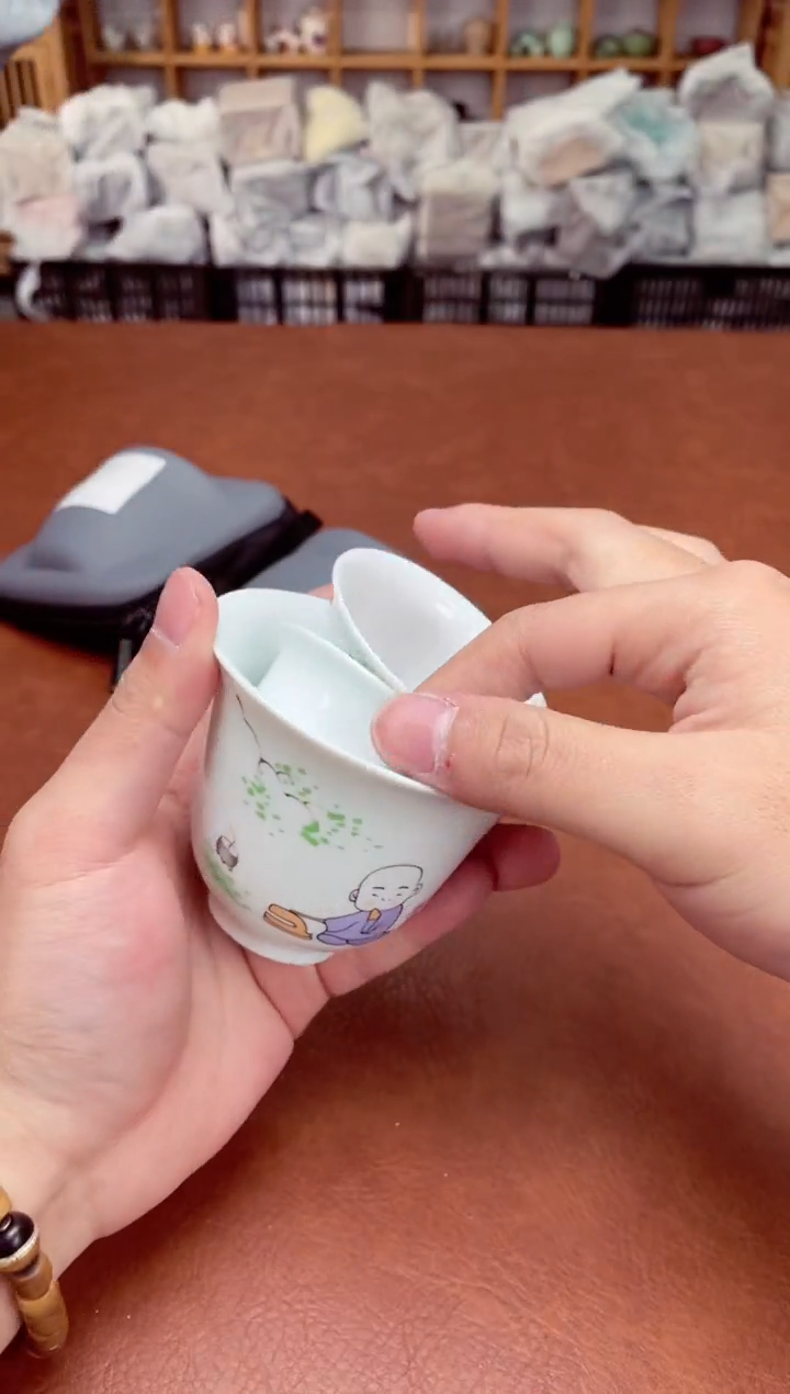 【闪购商品】摆件高端瓷器易仟杯茶器