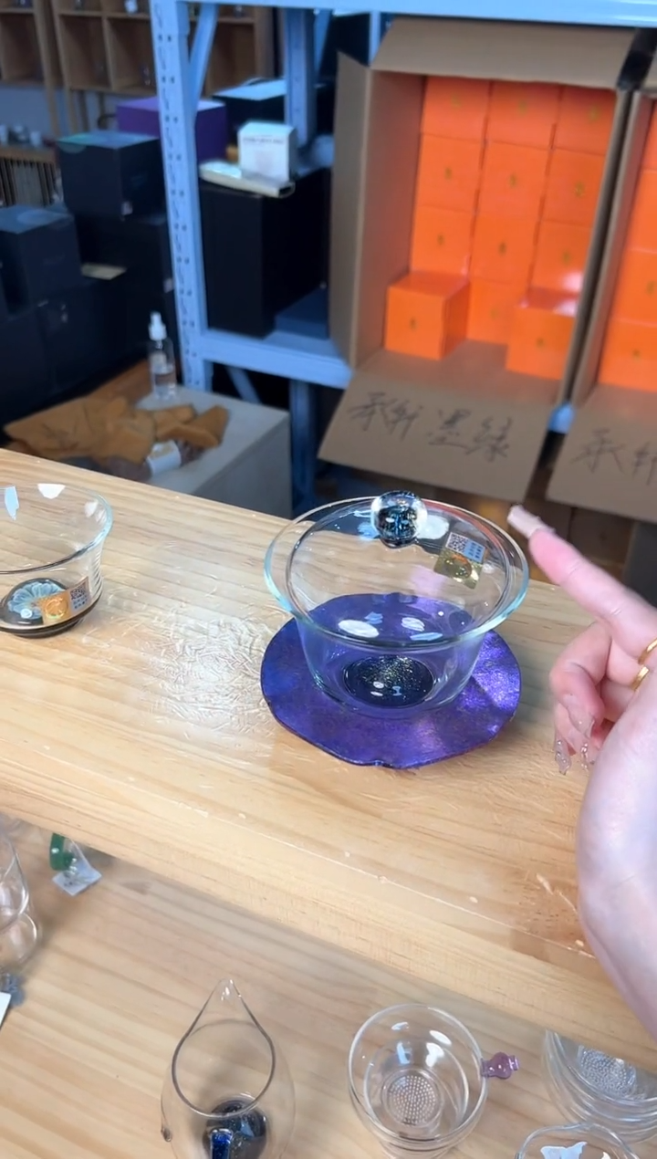 禾器 斑斓曜辰盖碗/星空（星云紫）