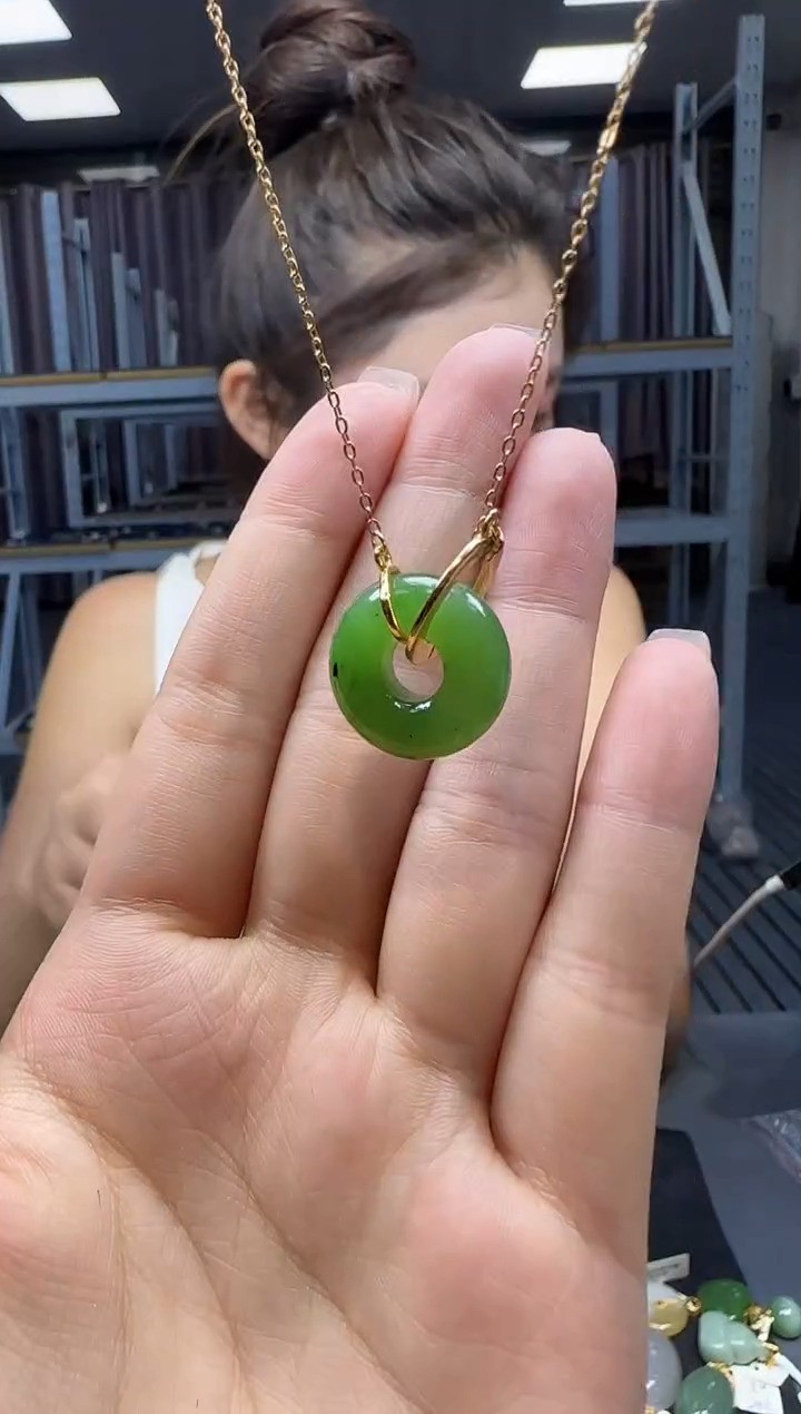 和田玉银S925镶嵌挂件1