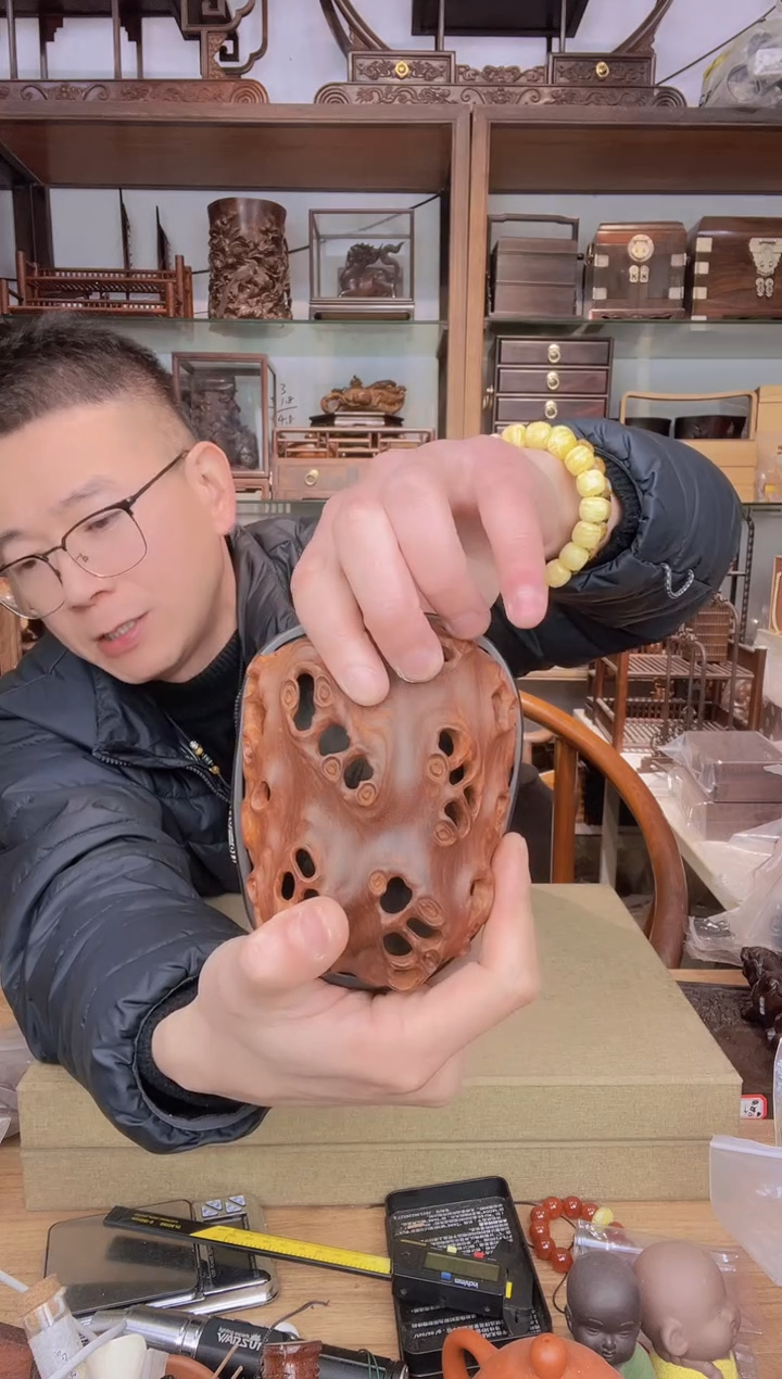 【闪购商品】乌木类书架760紫光檀+小叶紫檀整木香炉