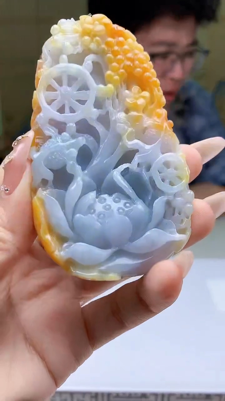 【闪购商品】定制翡翠未镶嵌4688ty-毛货挂件269