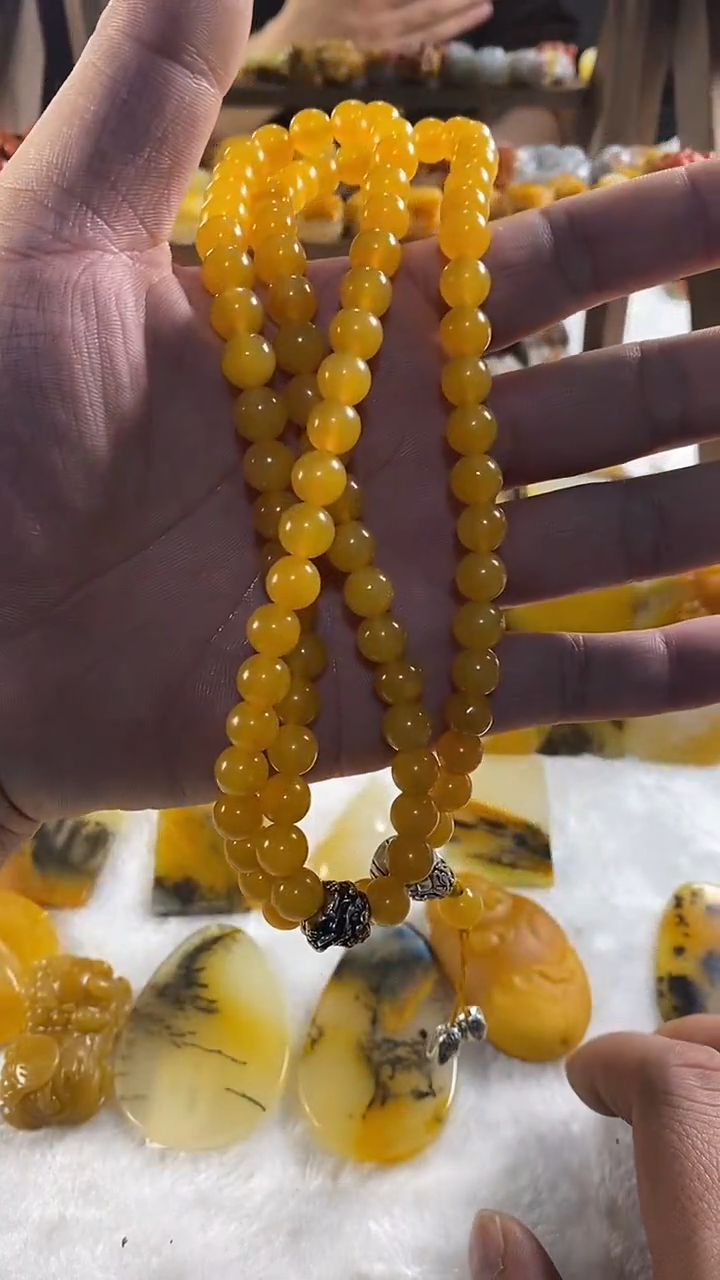 未镶嵌石英质玉手链石英质玉手链91颗