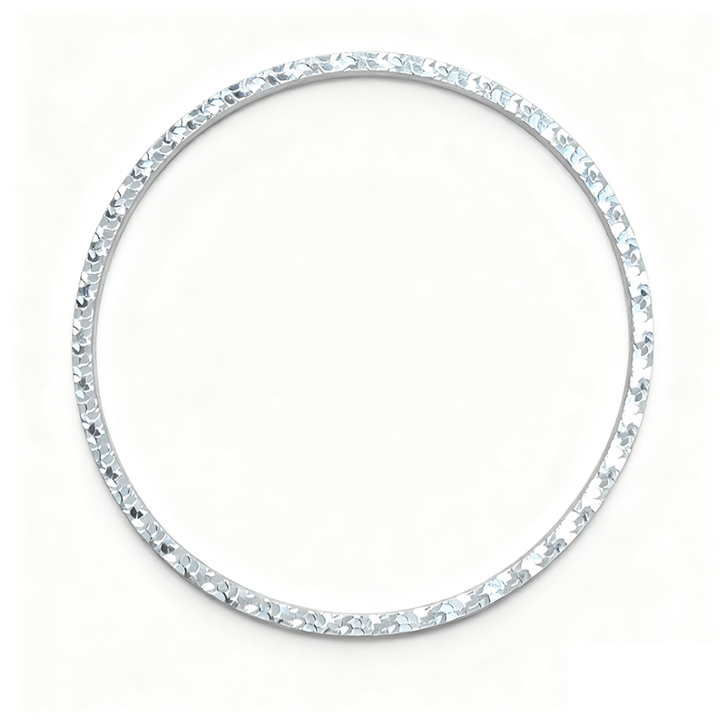 足银手镯 足银女甜美风原创设计民族风简约百搭窄版碎冰冰手镯