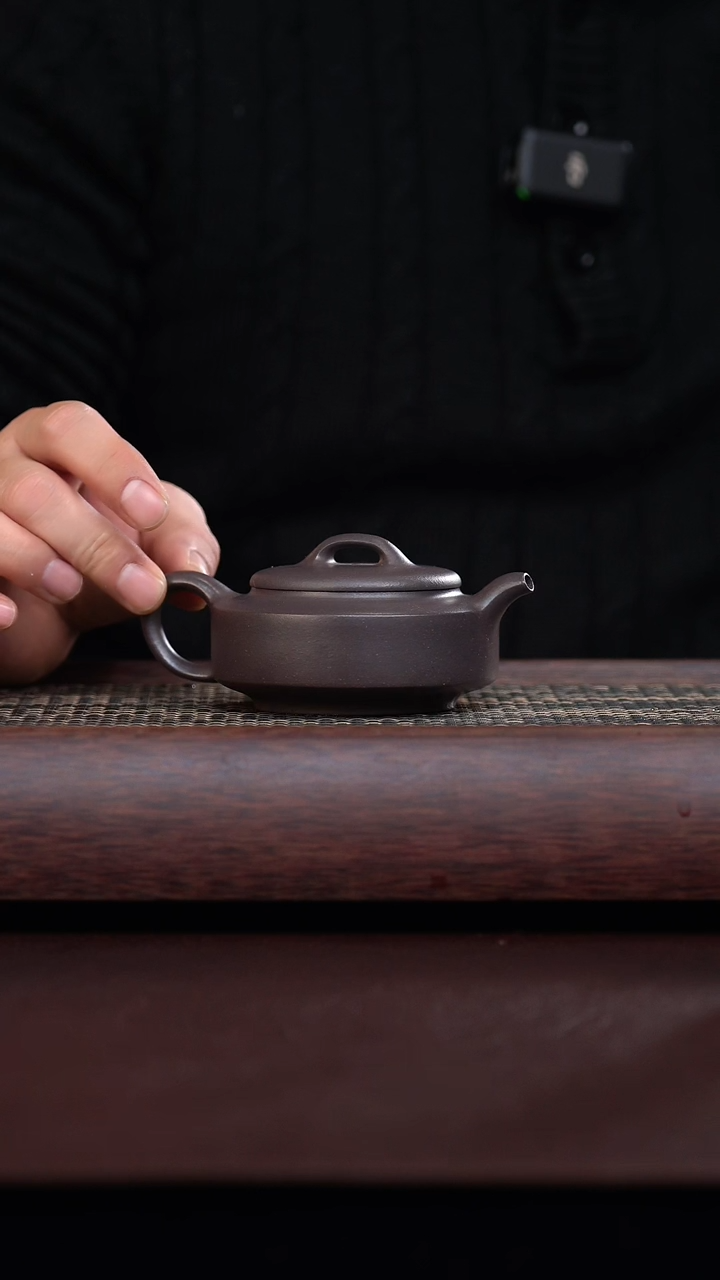 【闪购商品】手工原矿天青周盘   130cc