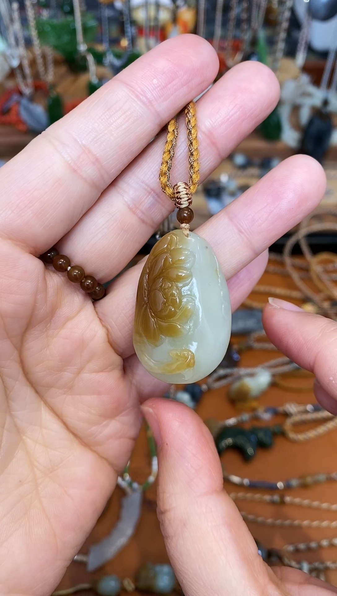 【闪购商品】和田玉（糖玉）颈饰未镶嵌糖白项链