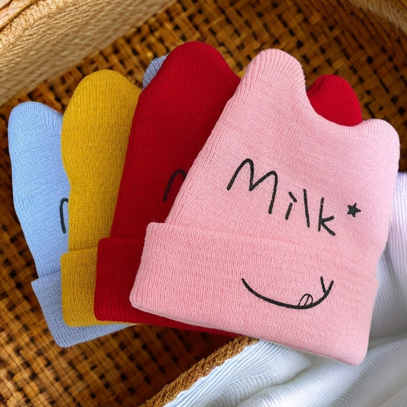 婴儿针织帽子有弹力