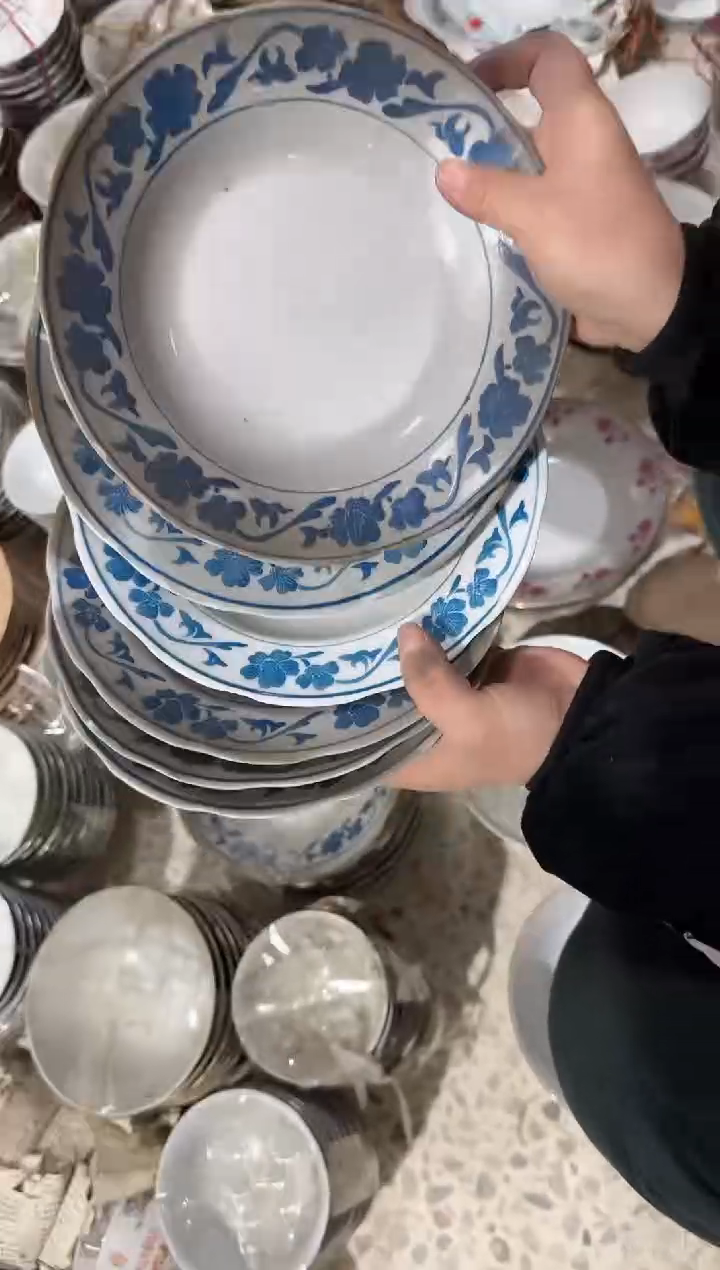 【闪购商品】摆件碗/盘/杯/摆件20厘米微瑕6个