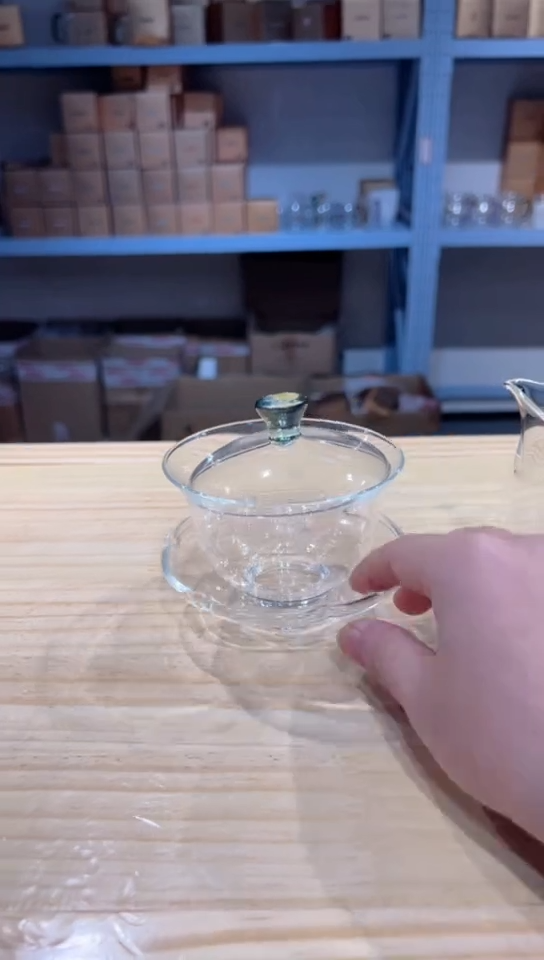 禾器-沁莲盖碗-迷翠