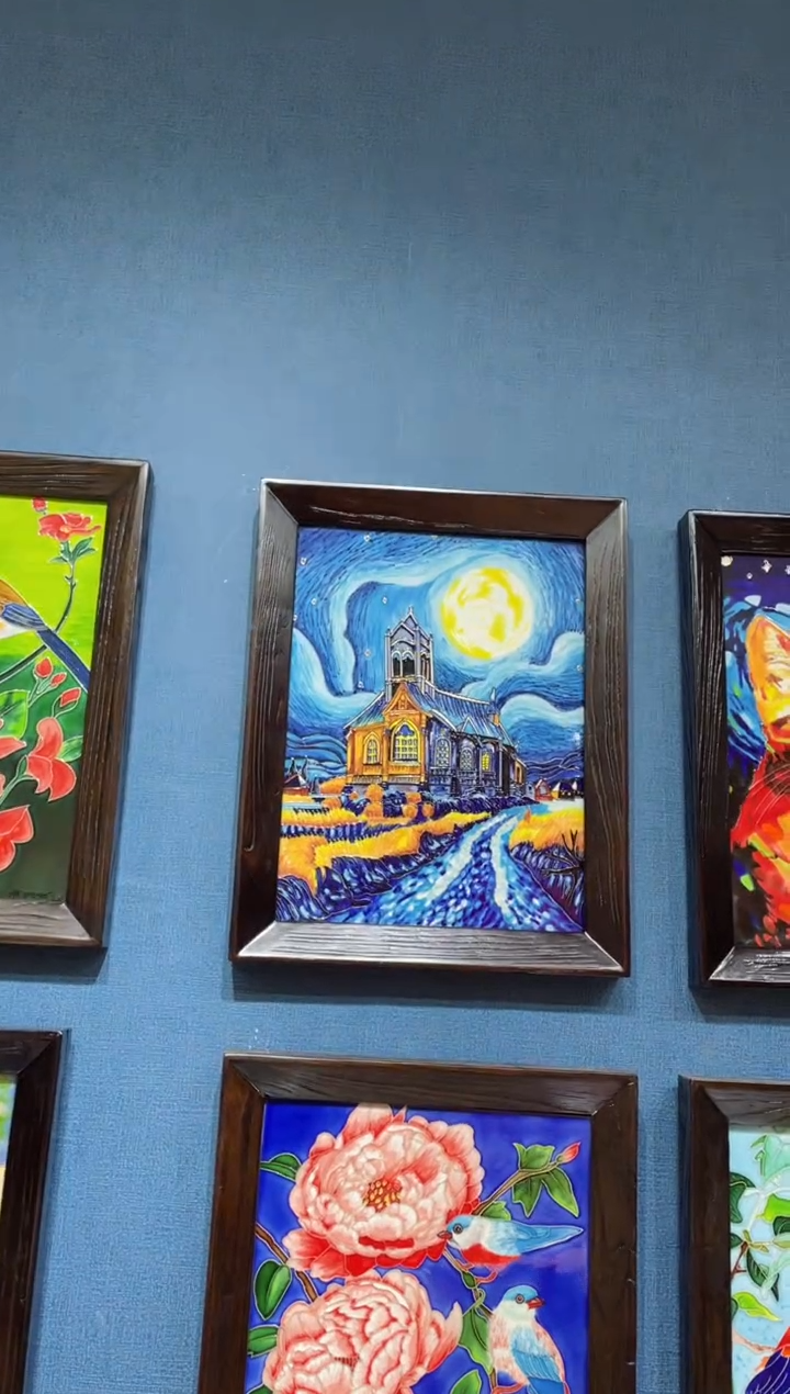 【闪购商品】瓷片37*47cm陶瓷城堡挂画