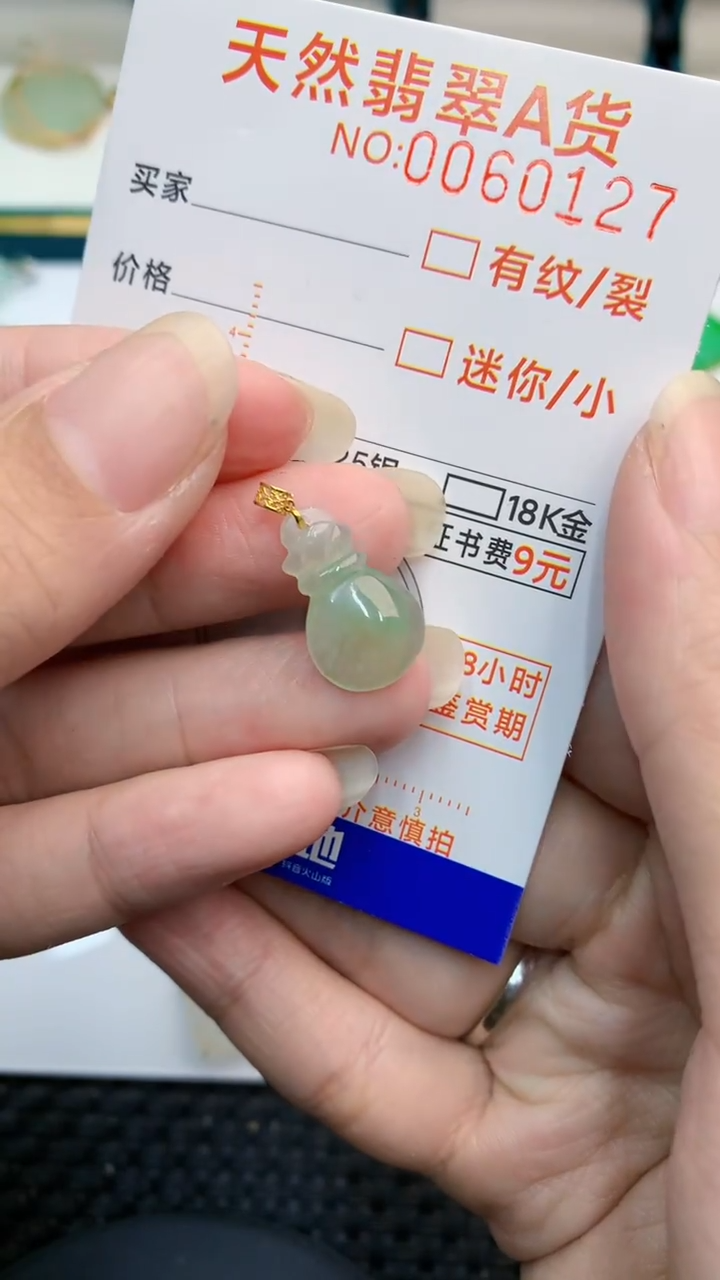 【闪购商品】翡翠颈饰18K金镶嵌            8