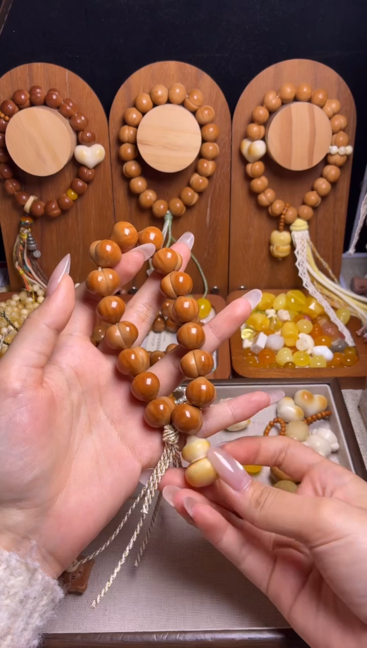 手串猴头核桃g****n全品高桃17.8牙果葫芦吊坠-全穿