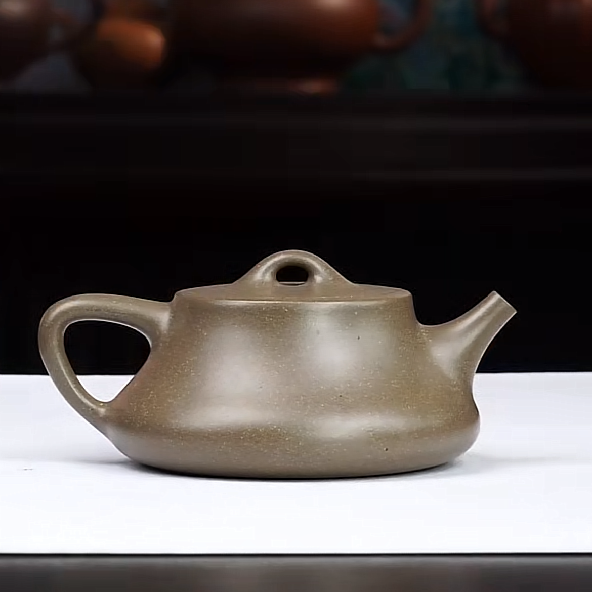 ☆【九门自营（超精工）】松华青段（础瓢）容量200cc左右紫砂壶