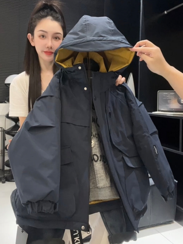 【现货48H】男中大童冬季棉衣新款洋气冬装宽松休闲棉服保暖外套285