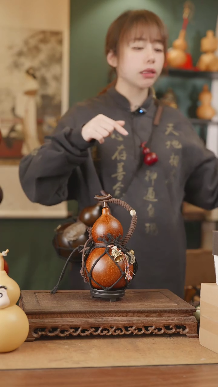 【闪购商品】193号精品天然大漆工艺防渗内胆酒葫芦~