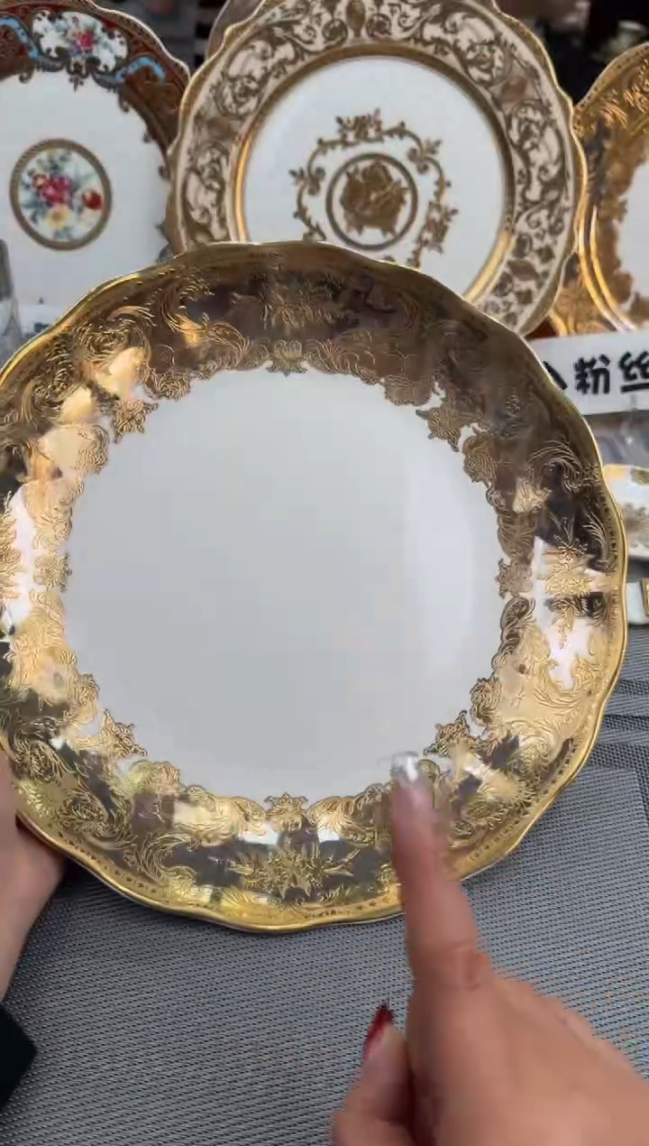 【闪购商品】瓷片12英寸 大窝盘 1个 瑕  福利价