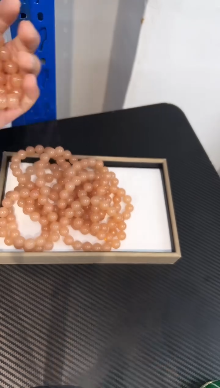 新疆藕粉卡12毫米手串