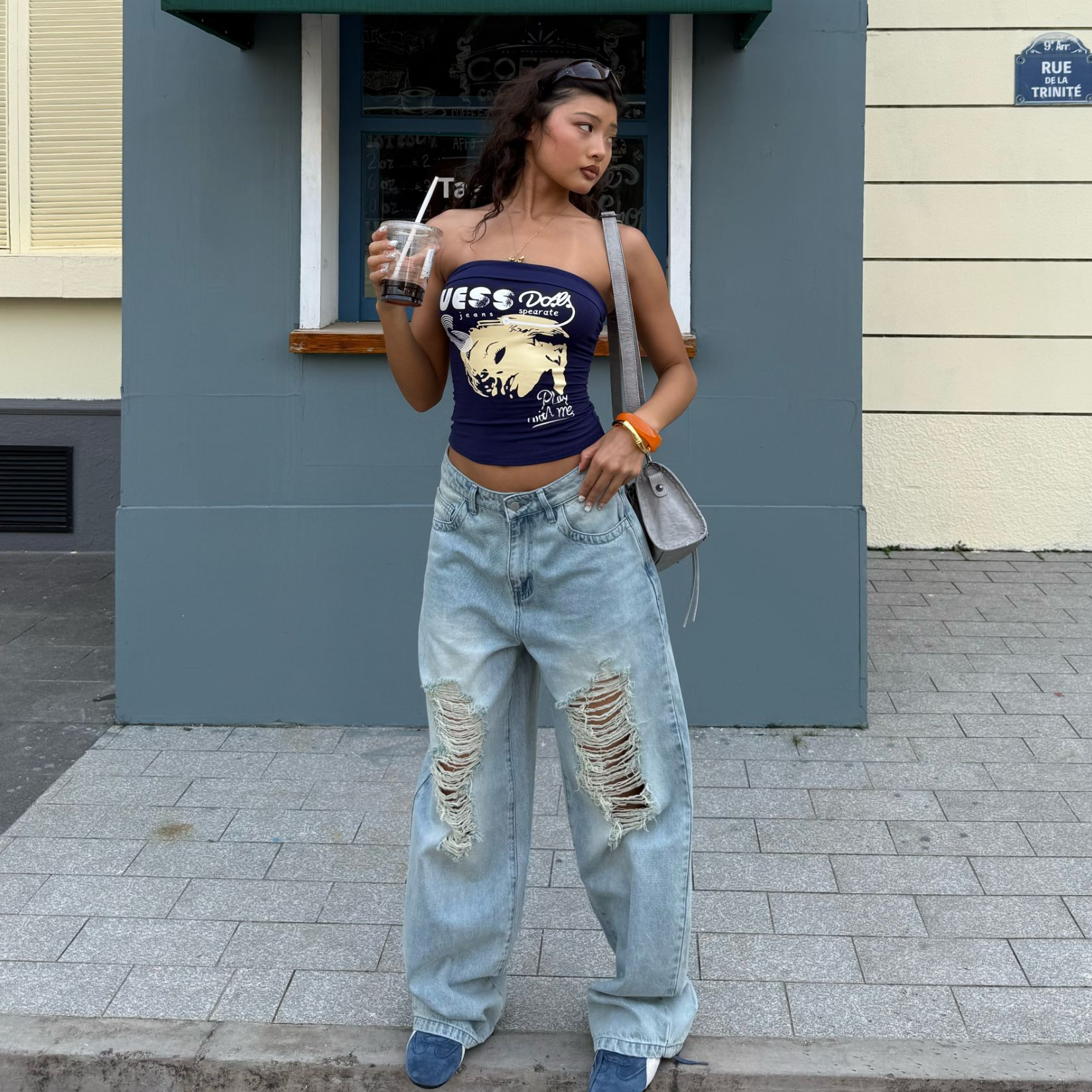 【Fcii】破洞牛仔裤H4K2259