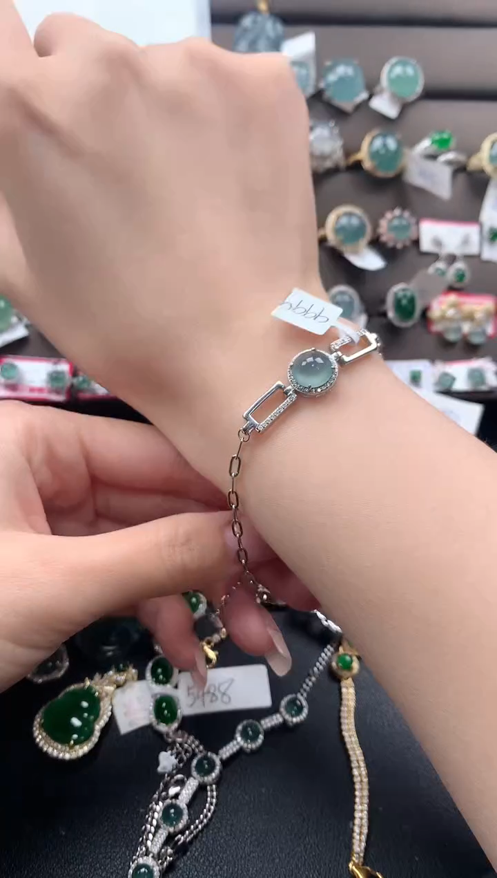 【闪购商品】翡翠戒指银S925镶嵌645654654