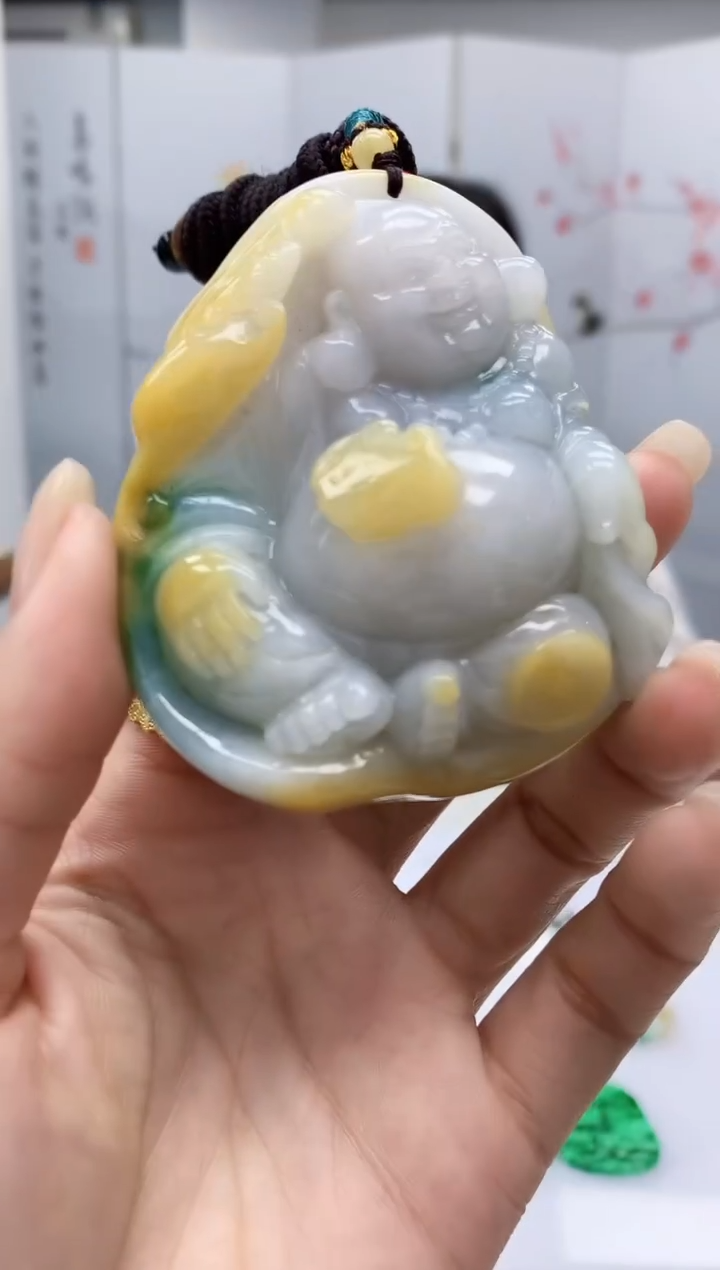 【闪购商品】定制翡翠未镶嵌4852lr-毛货挂件送珠链188