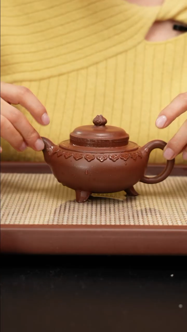 【闪购商品】紫砂茶壶五号井底槽青云肩如意240cc
