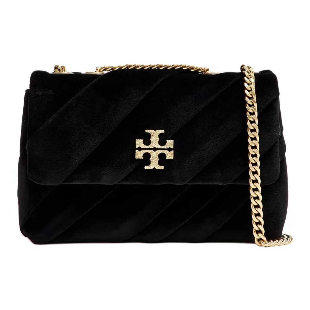 tory burch/汤丽柏琦 KIRA黑色丝绒小号161917-001