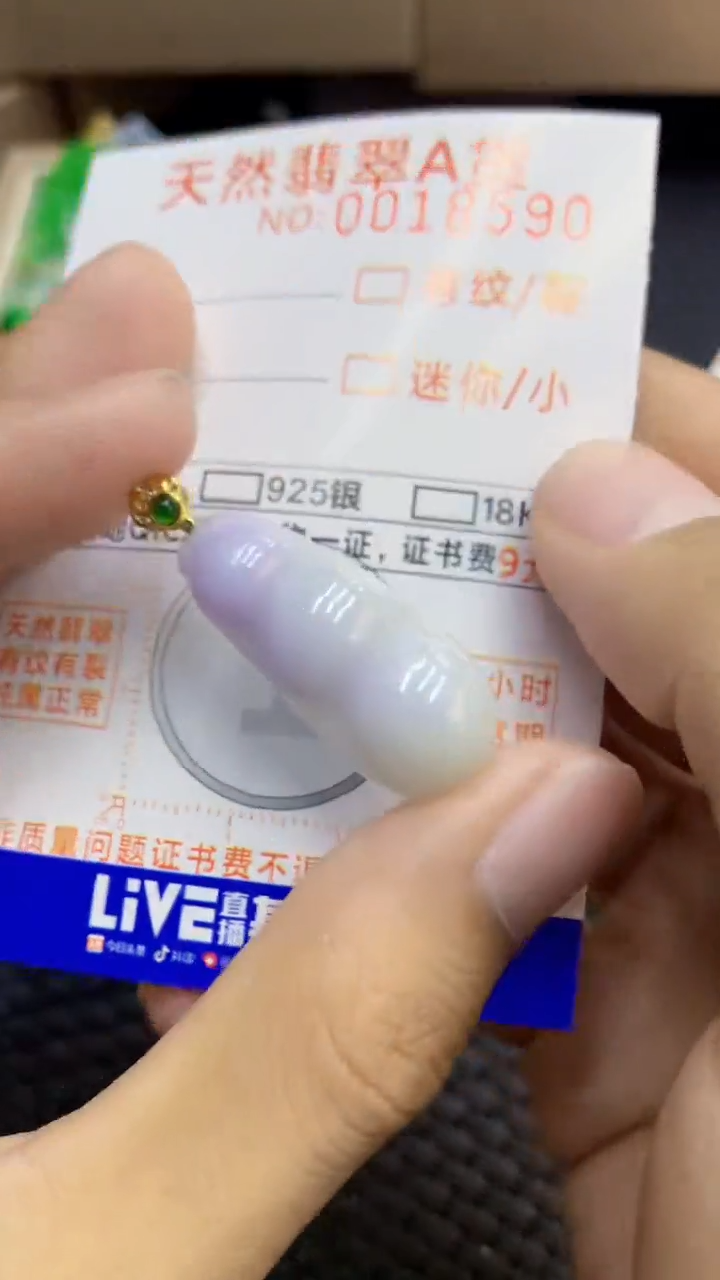翡翠未镶嵌颈饰             1