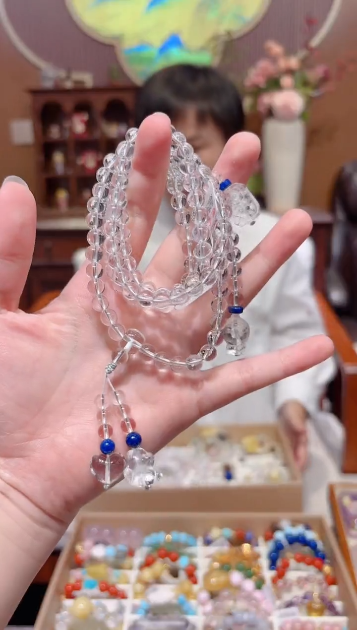 【闪购商品】水晶颈饰未镶嵌设计款珠串