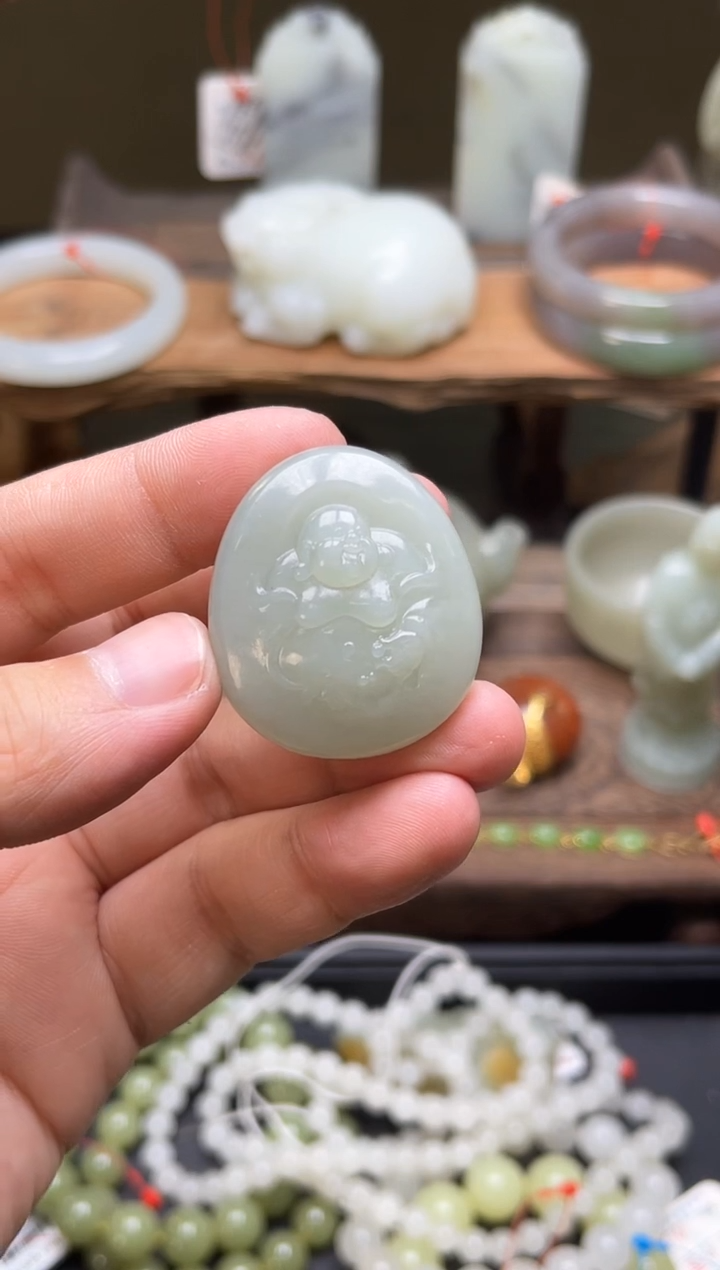 【闪购商品】和田玉未镶嵌吊坠且末迪克兰 佛公 