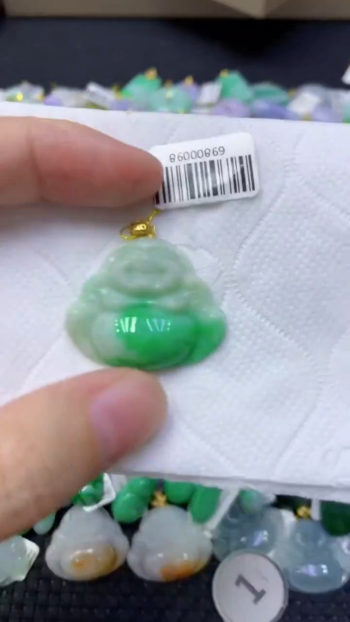 颈饰未镶嵌翡翠天然缅甸翡翠A货