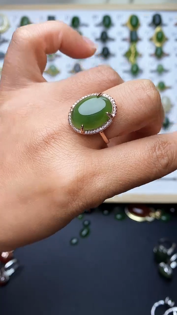 【闪购商品】和田玉戒指未镶嵌1