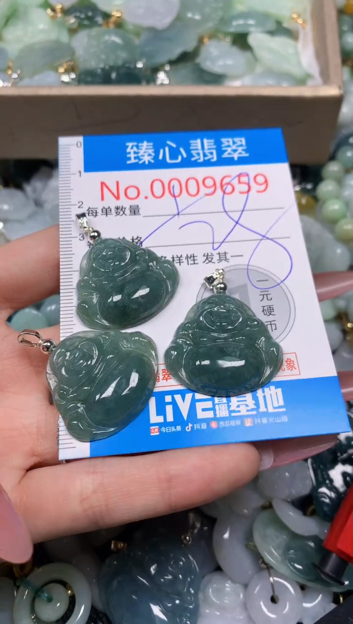 【闪购商品】翡翠颈饰未镶嵌含绳0009659