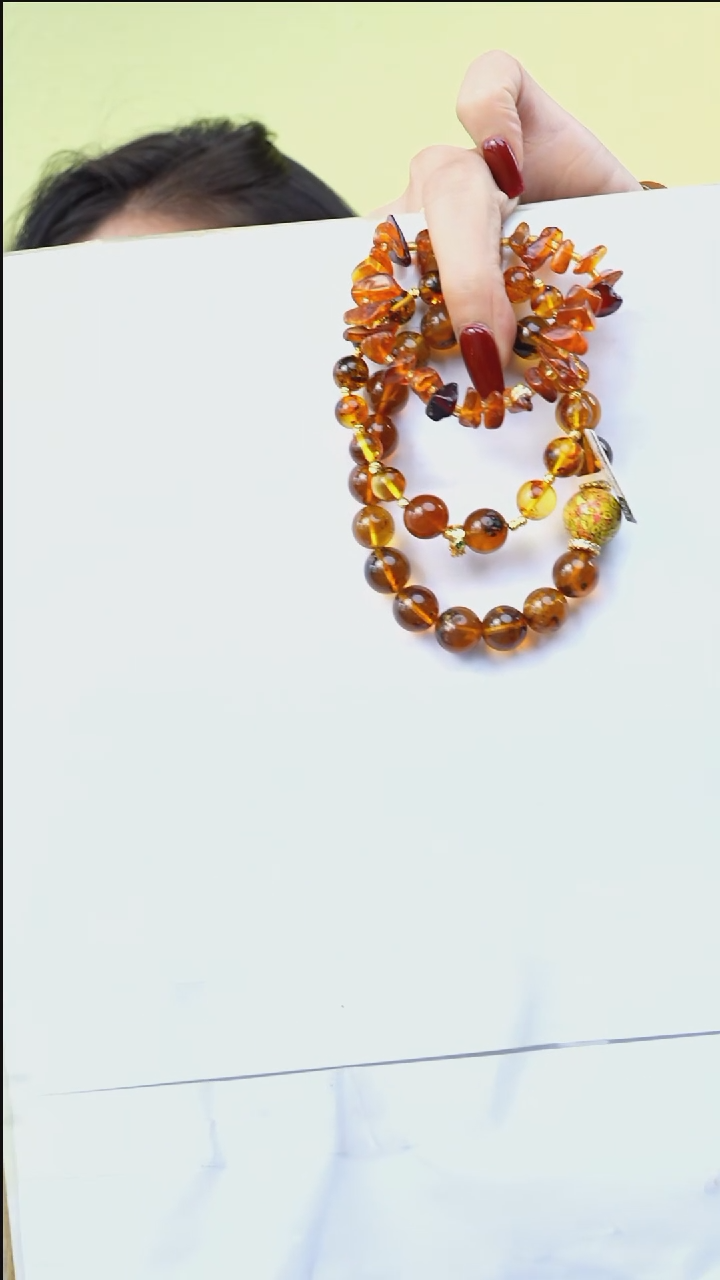 【闪购商品】琥珀手链未镶嵌套装3件