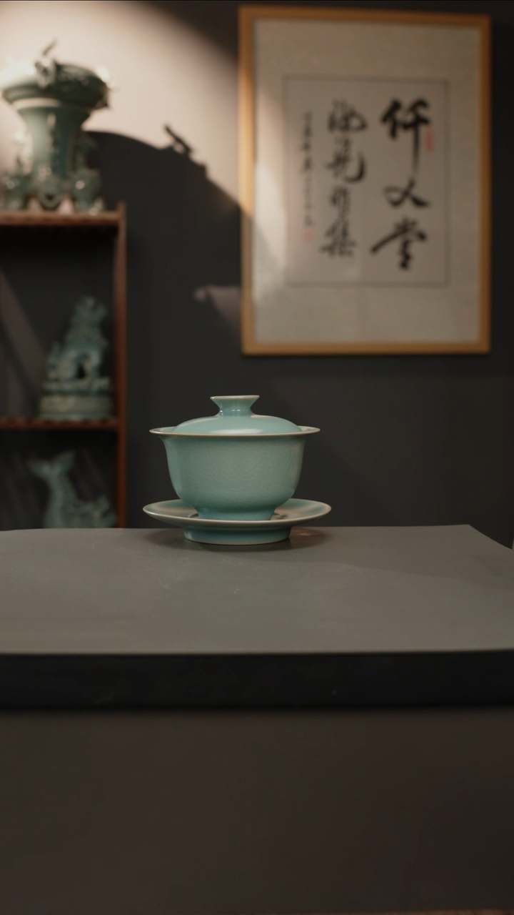 【闪购商品】杯仿古釉原矿 元宝三才