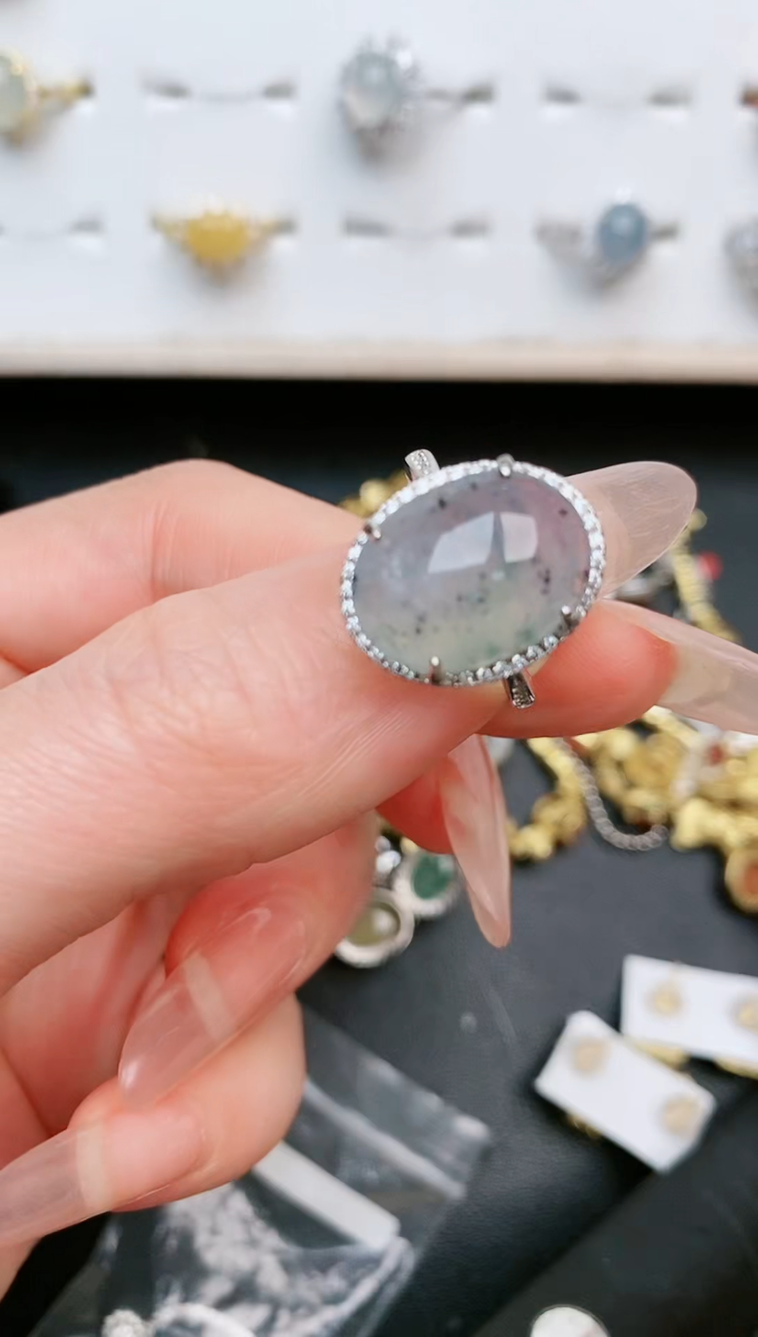 【闪购商品】翡翠戒指银S925镶嵌.....