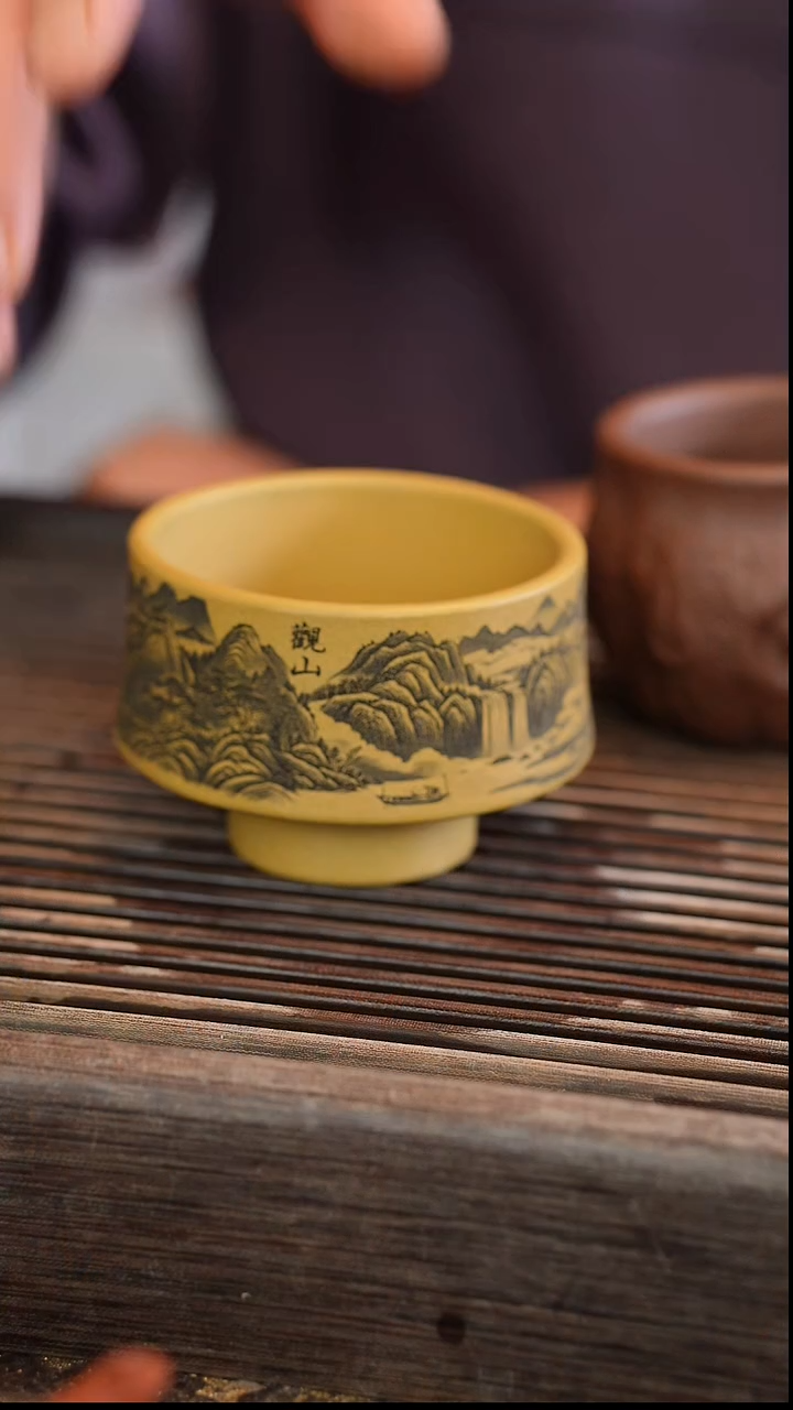 茶壶紫砂观山杯子
