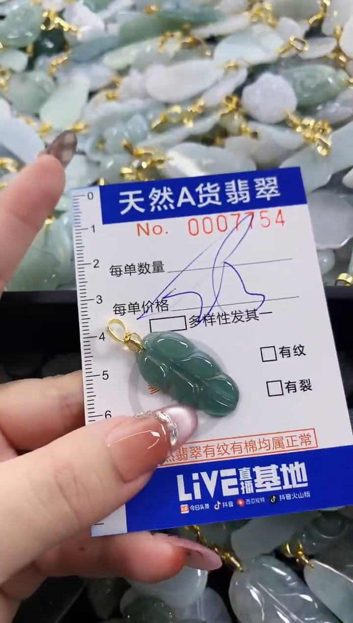 颈饰未镶嵌翡翠天然A货翡翠