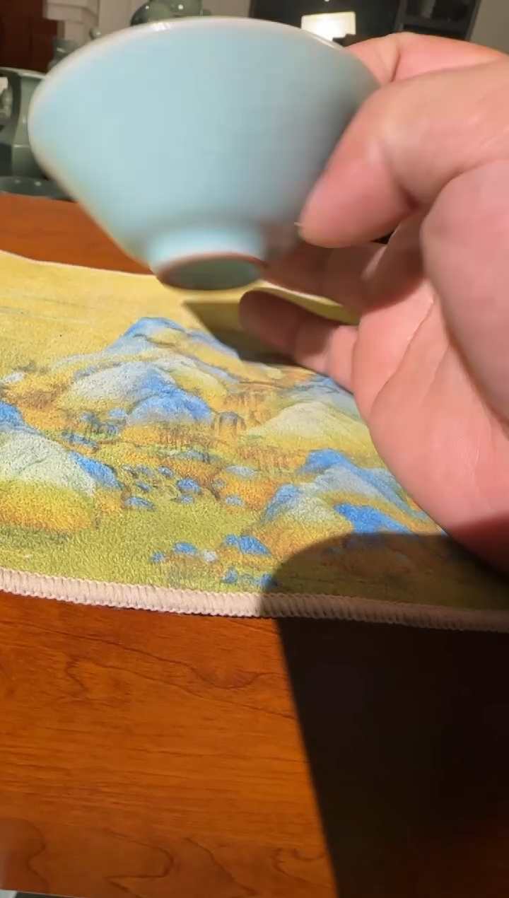 汝瓷平顶山汝瓷产品  仿古斗笠杯