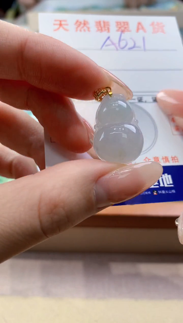 颈饰未镶嵌翡翠天然翡翠挂件 