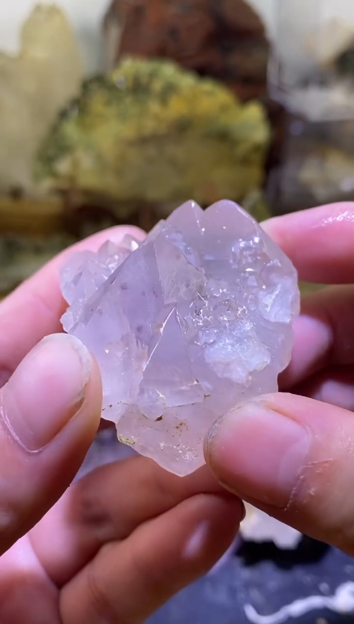 未镶嵌珠宝半成品水晶43号58g四川美姑超七花园水晶