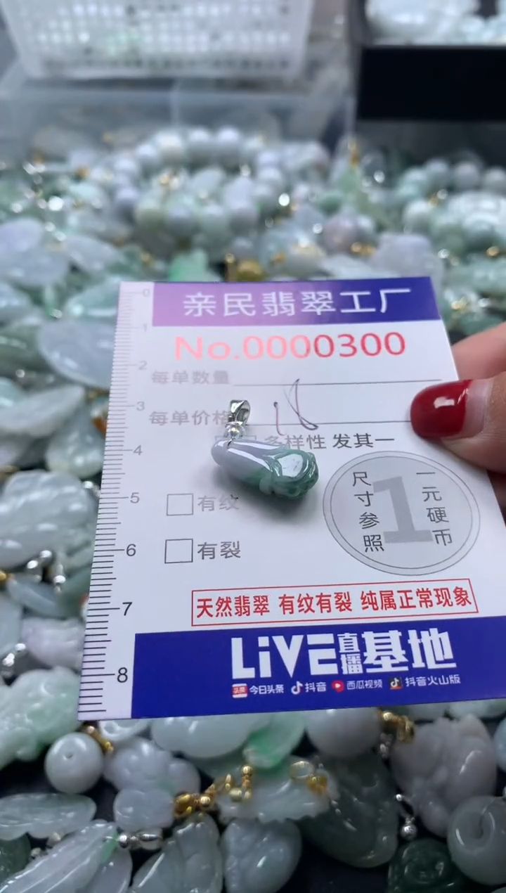 吊坠(不含链)未镶嵌翡翠3001