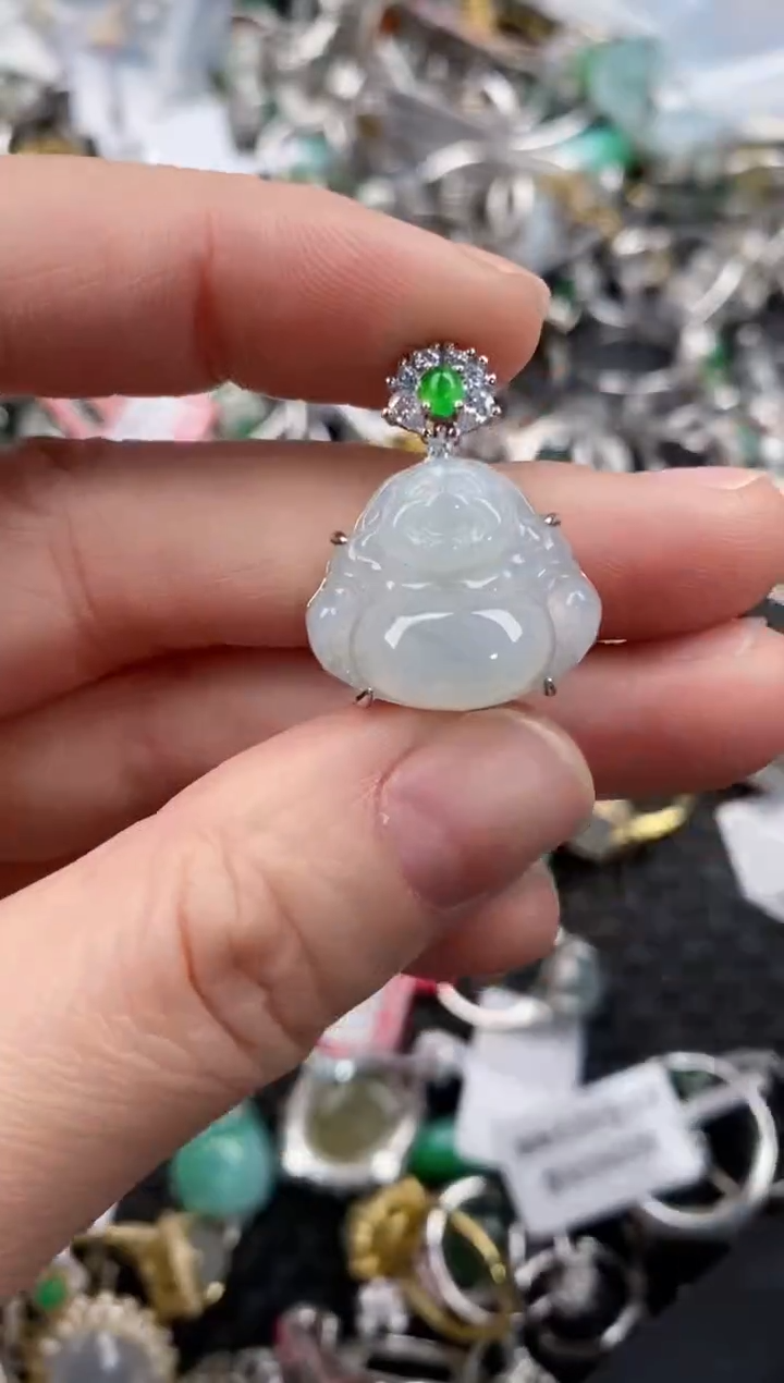 银S925镶嵌戒指翡翠222      8