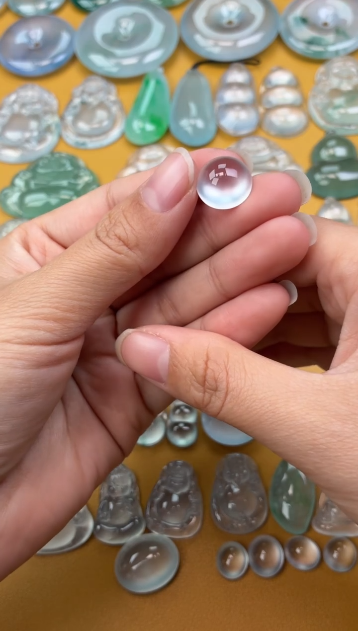 吊坠(不含链)未镶嵌翡翠33 蛋面 13.3 7.3